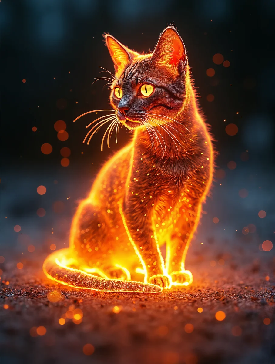Neon Cat